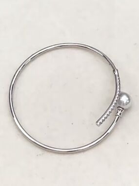 NEW 8-9mm Silver Blue  Baroque Akoya Pearl Bangle Sterling Silver